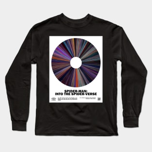 minimal_Into the Spider-Verse Warp Barcode Movie Long Sleeve T-Shirt